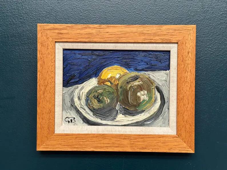 Original Swedish Oil on Panel – “Still Life” by Göran Brunius (1911–2005) – Signed