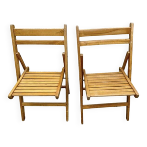 paire de chaises pliantes