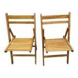Pair of folding chairs