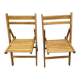 Pair of folding chairs