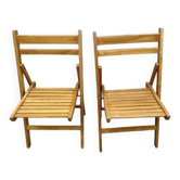 Pair of folding chairs