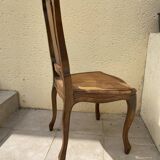 Chairs canned carved backrest