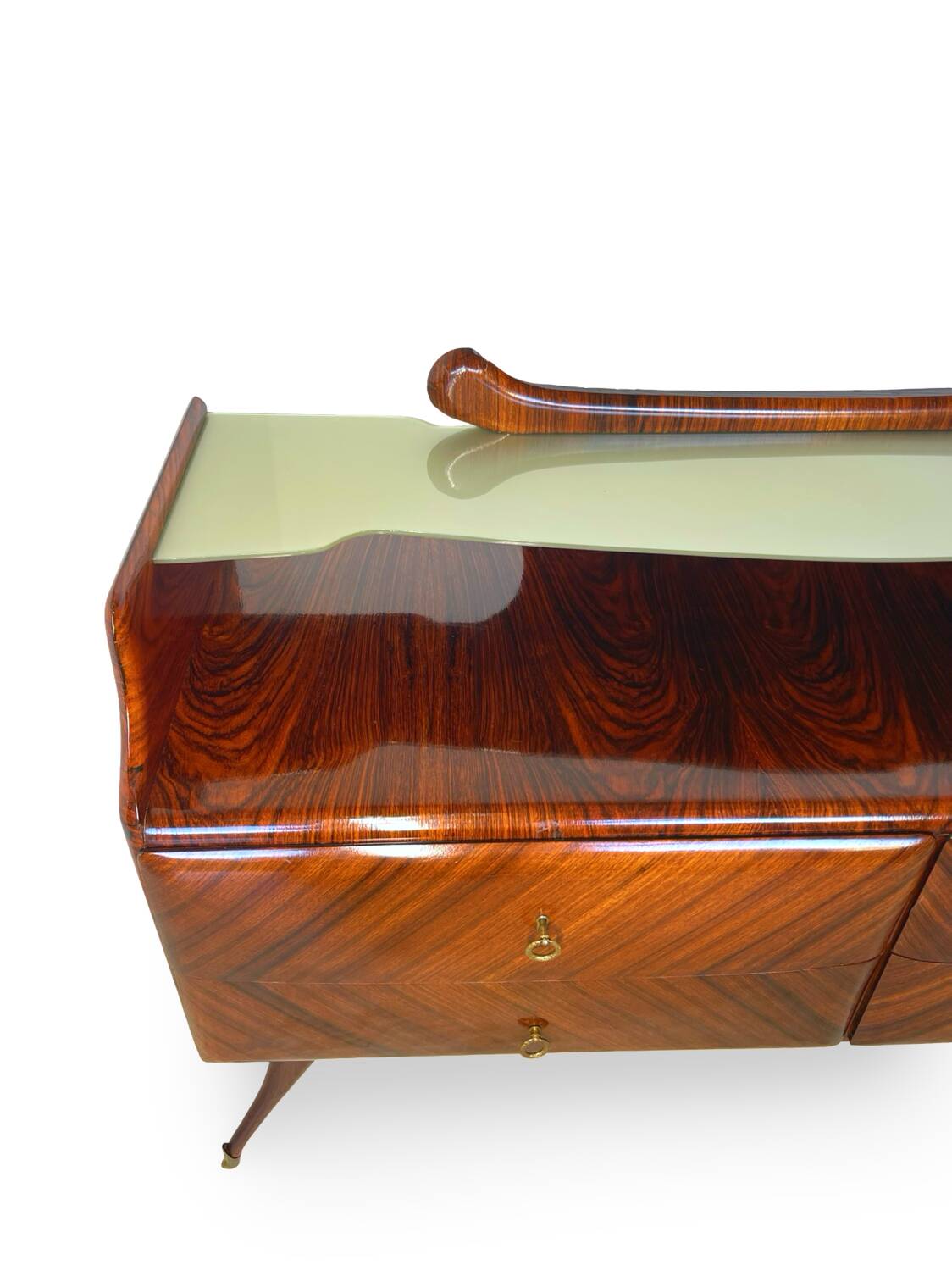 midcentury rosewood chest of drawers.