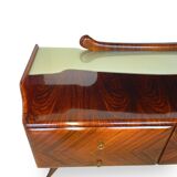 midcentury rosewood chest of drawers.