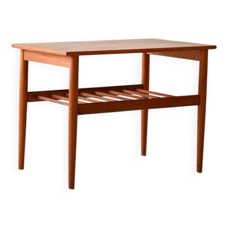 Vintage Scandinavian teak side table, design by Yngvar Sundström