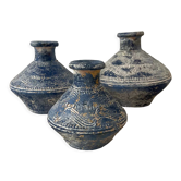 Trio of vintage ceramic vases