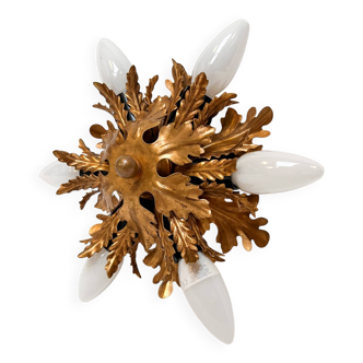 Lampe de plafond ou murale florentine attribuée à Banci Firenze, années 1960.