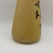 Legras Art Nouveau vase in enameled glass with flower decoration