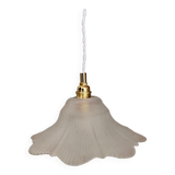 Vintage frosted glass lampshade pendant light
