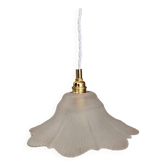 Vintage frosted glass lampshade pendant light