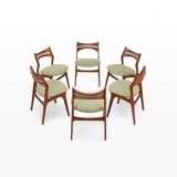 Vintage Dining Chairs by Erik Buch for Christian Christensen Møbelfabrik, 1960s, Set of 6