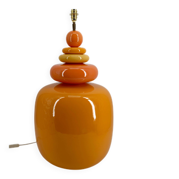 Important "Galets" ceramic lamp – Maison François Chatain, circa 1980