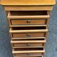 Vintage Louis Philippe chest of drawers with 5 wooden drawers from the 1970s.