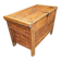 Old blanket chest / storage trunk / pine wood
