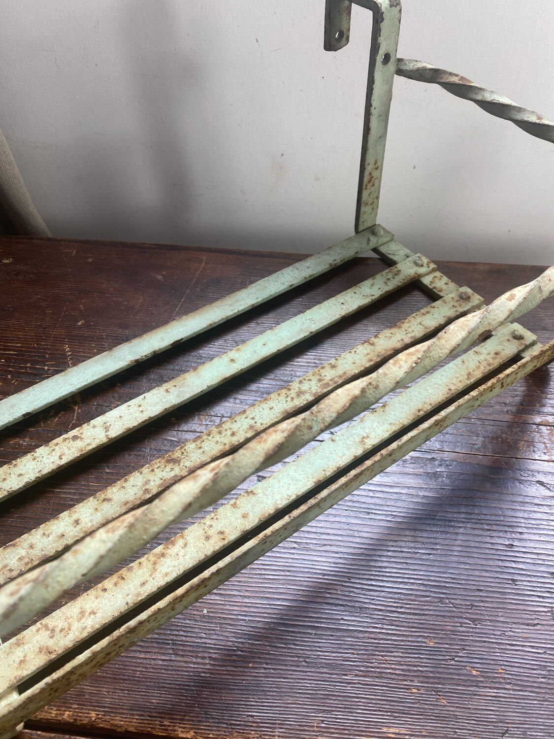 Wrought iron balcony planters