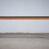 Teak and Glass Coffee Table, Denmark, 1960s