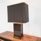 Vintage lacquered and brass table lamp, 1970s