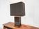 Vintage lacquered and brass table lamp, 1970s