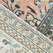 Tapis persan classique bleu et saumon, 318x410 cm