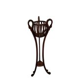 Elegante Porta Vaso Vintage in Ciliegio