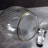 Superb old baccarat crystal liquor decanter, Nancy model, 19th century