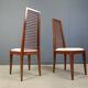 Set of 8 Italian high back dining chairs, 1980s