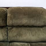 Luciano Frigerio Mid-Century Modern Italian Wood and Suede Sofa "Ussaro",70