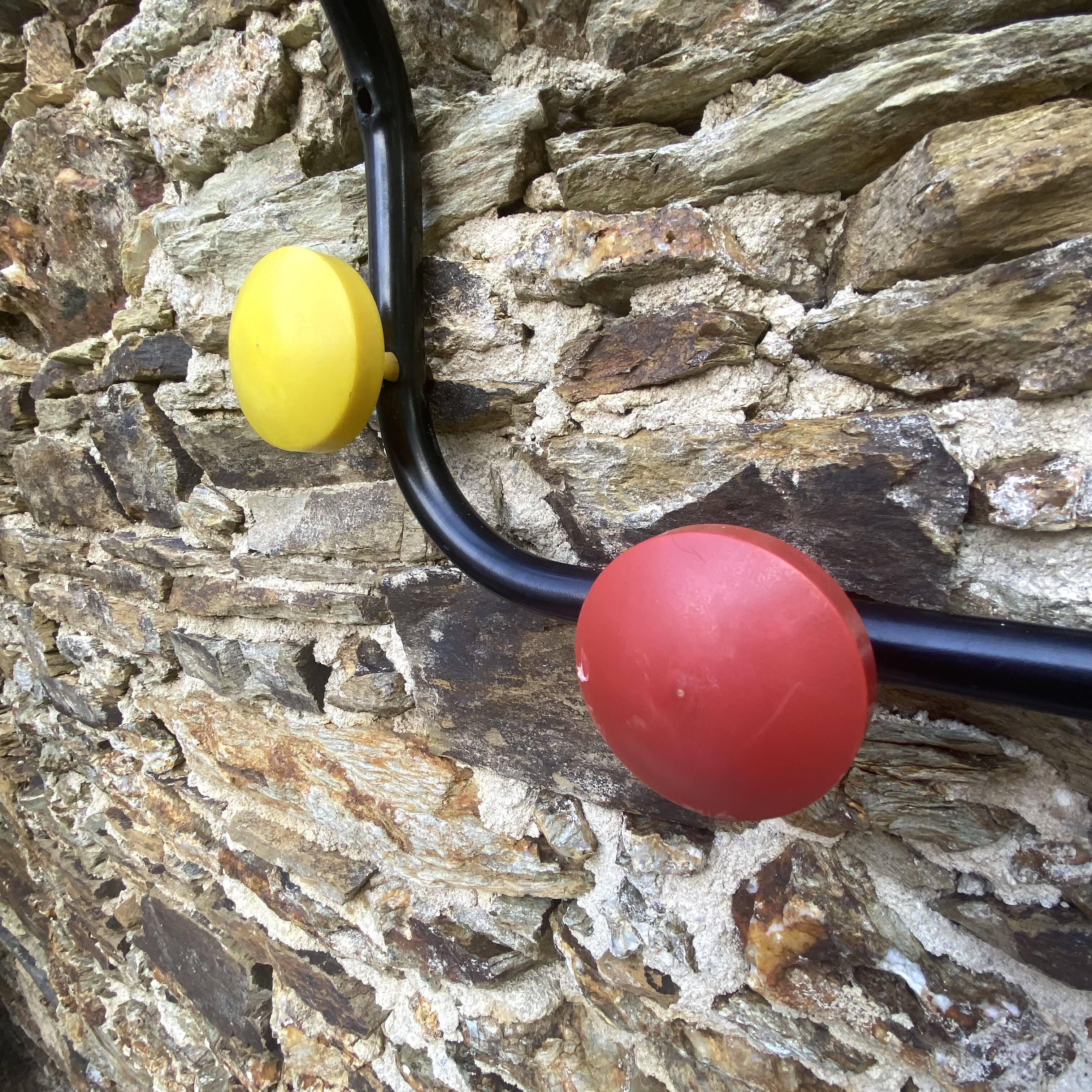 Porte manteau mural entrée  coloré ,année 60