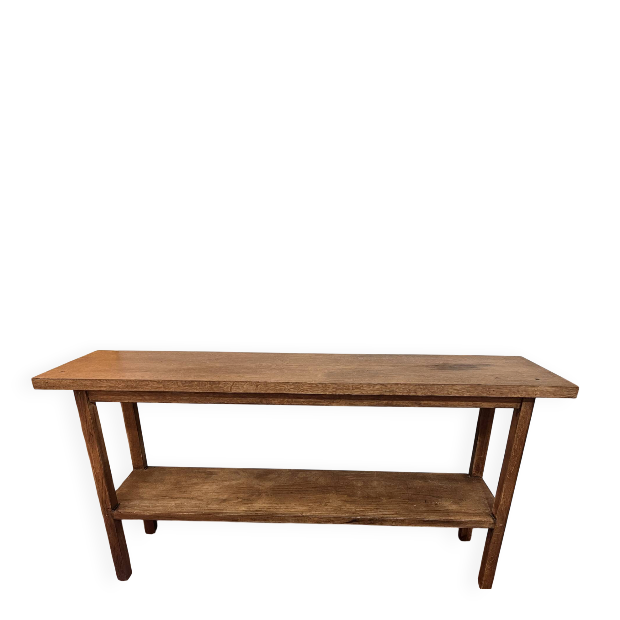 Ancienne console d’atelier en chêne