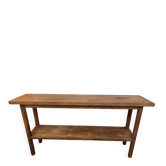 Old workshop console in oak