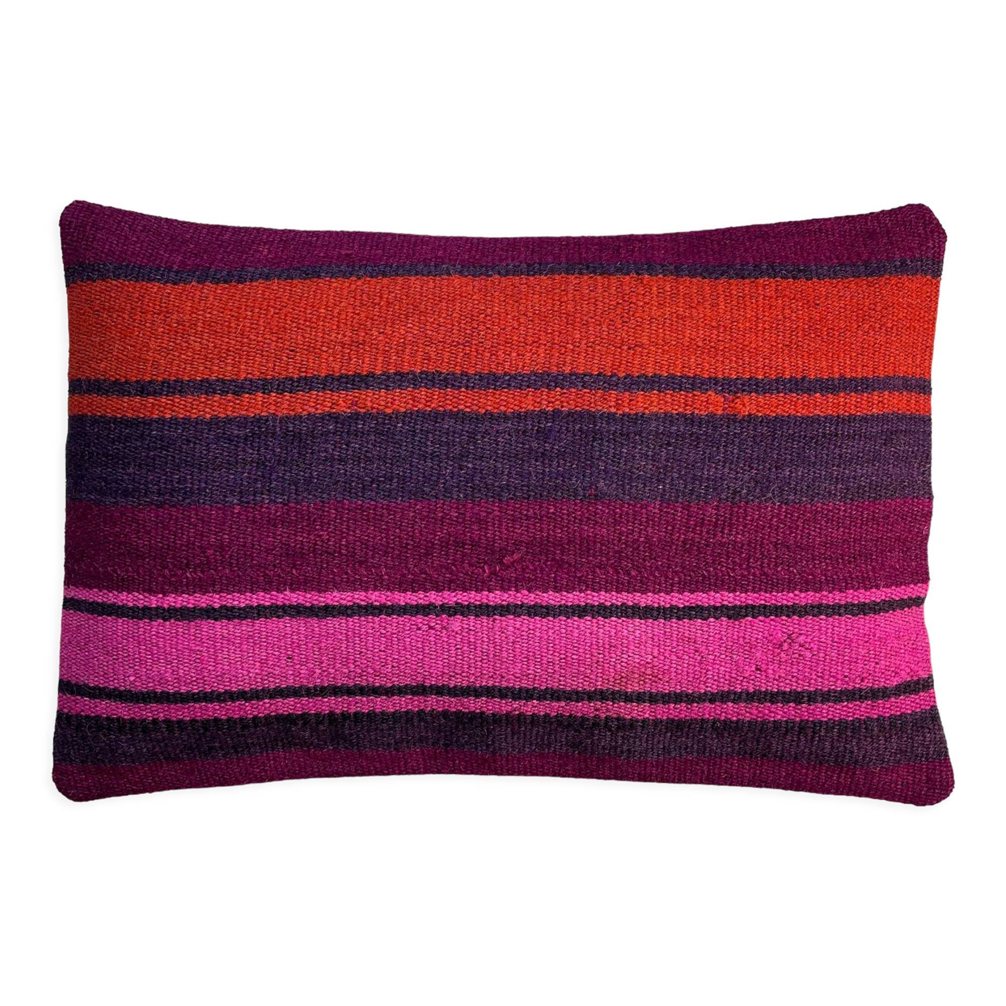 Vintage turkish kilim cushion cover 30x50cm
