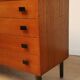 Vintage sideboard in wood and metal, 1960s