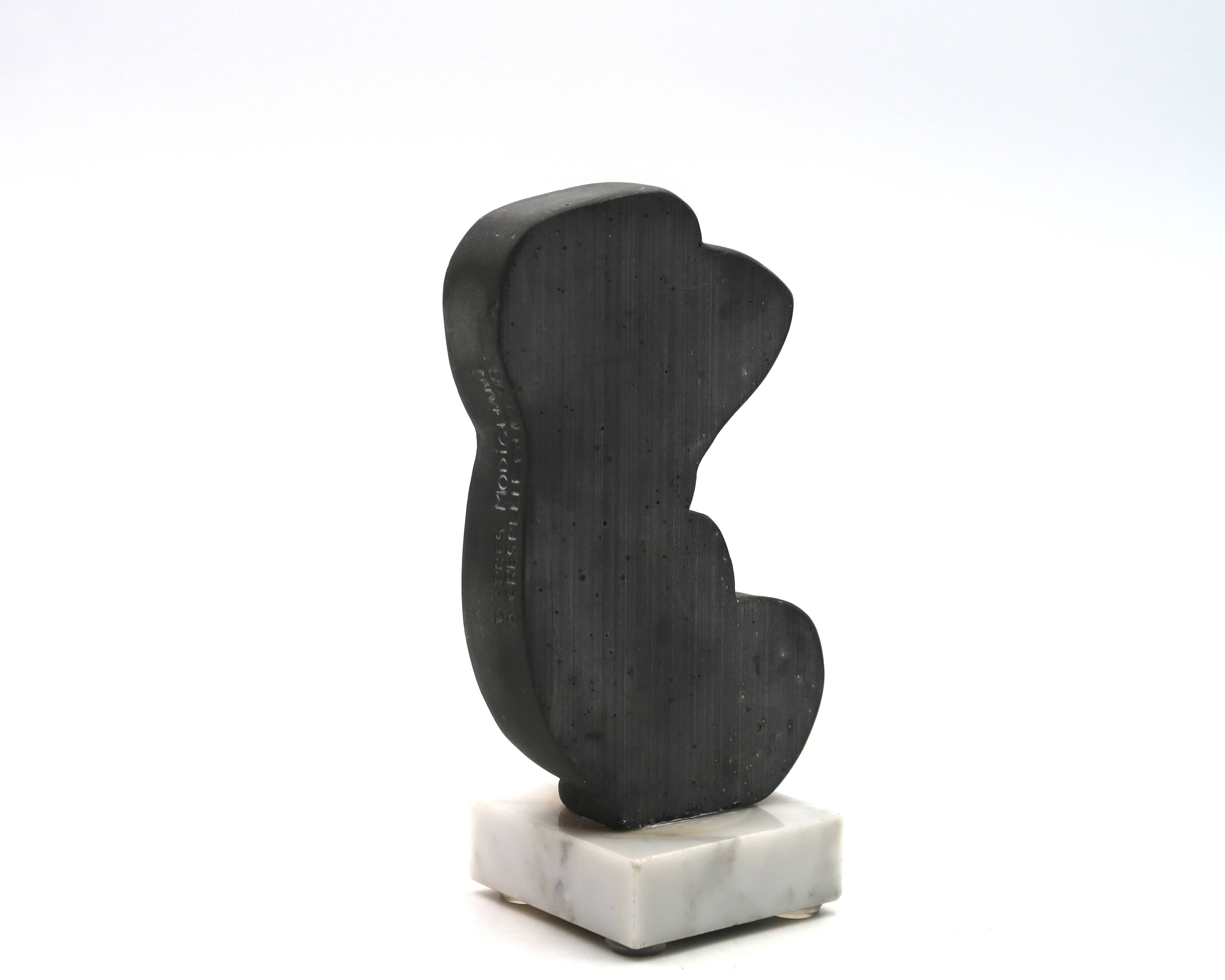 Sculpture after Amedeo Modigliani, nude woman signed A Crespelle