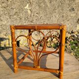 Vintage rattan sofa end