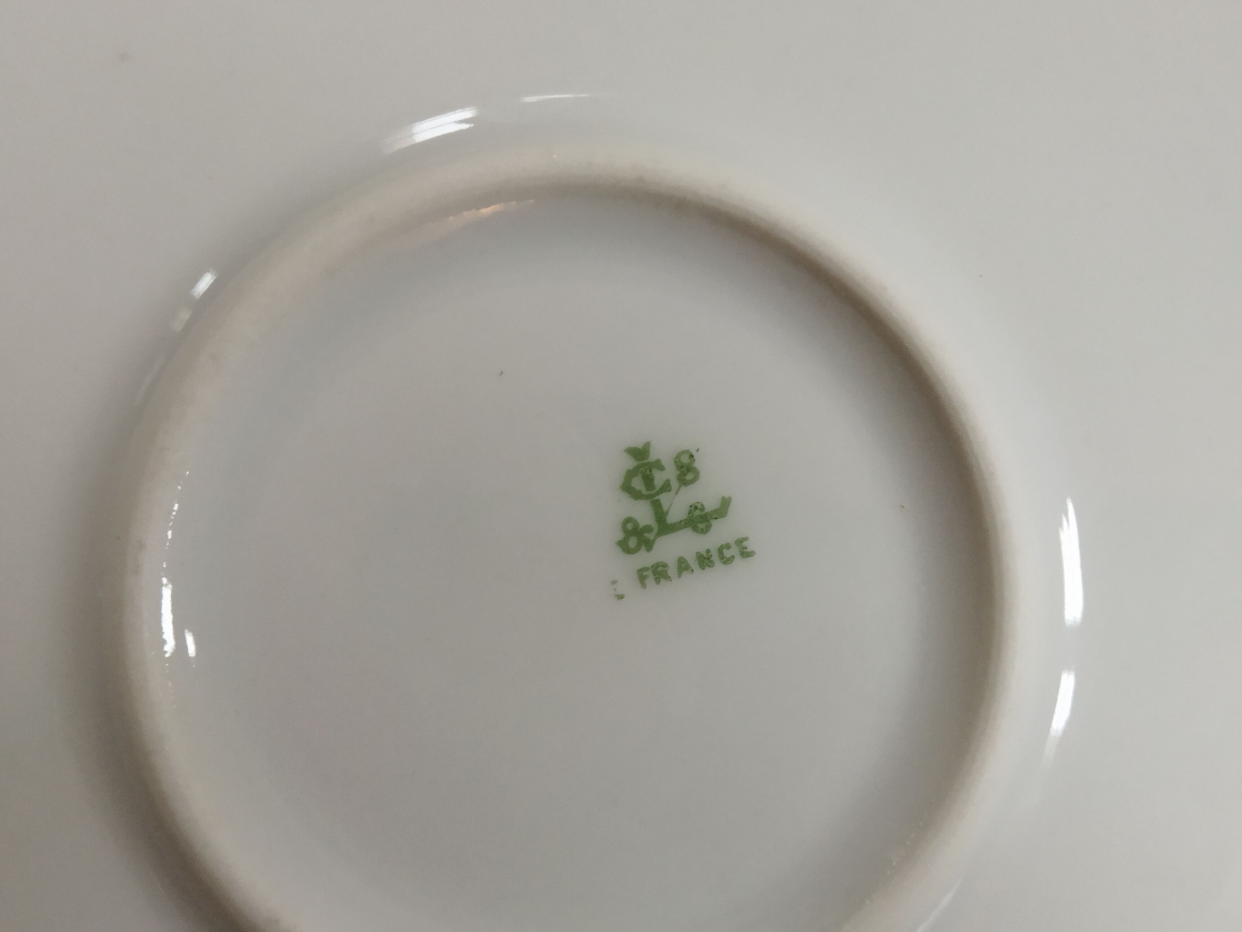 Limoges porcelain pie dish