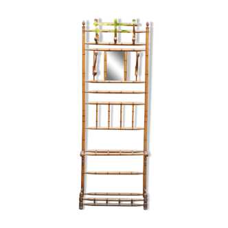 Vestiaire porte manteaux bambou
