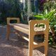 Oak and Danish rope bench