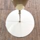 Mid-Century suspension in brass and opaline glass
