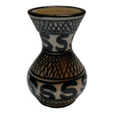 Ceramic vase hand painted decor ethnic tribal decoration handcrafted pottery handmade