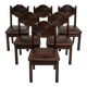 Ensemble de six chaises de salle à manger, acajou, France, années 1930 - Etienne Kohlmann