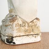 Plaster statue of the Virgin Mary signed Boye and Thomas Toulouse
