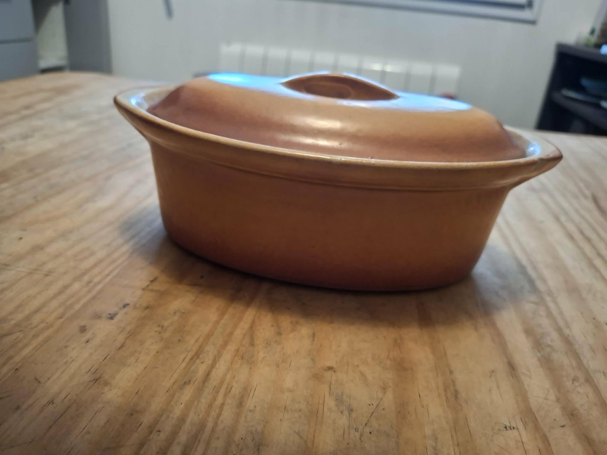 Terrine Durofeu vintage en céramique / grès – Marquée Durofeu