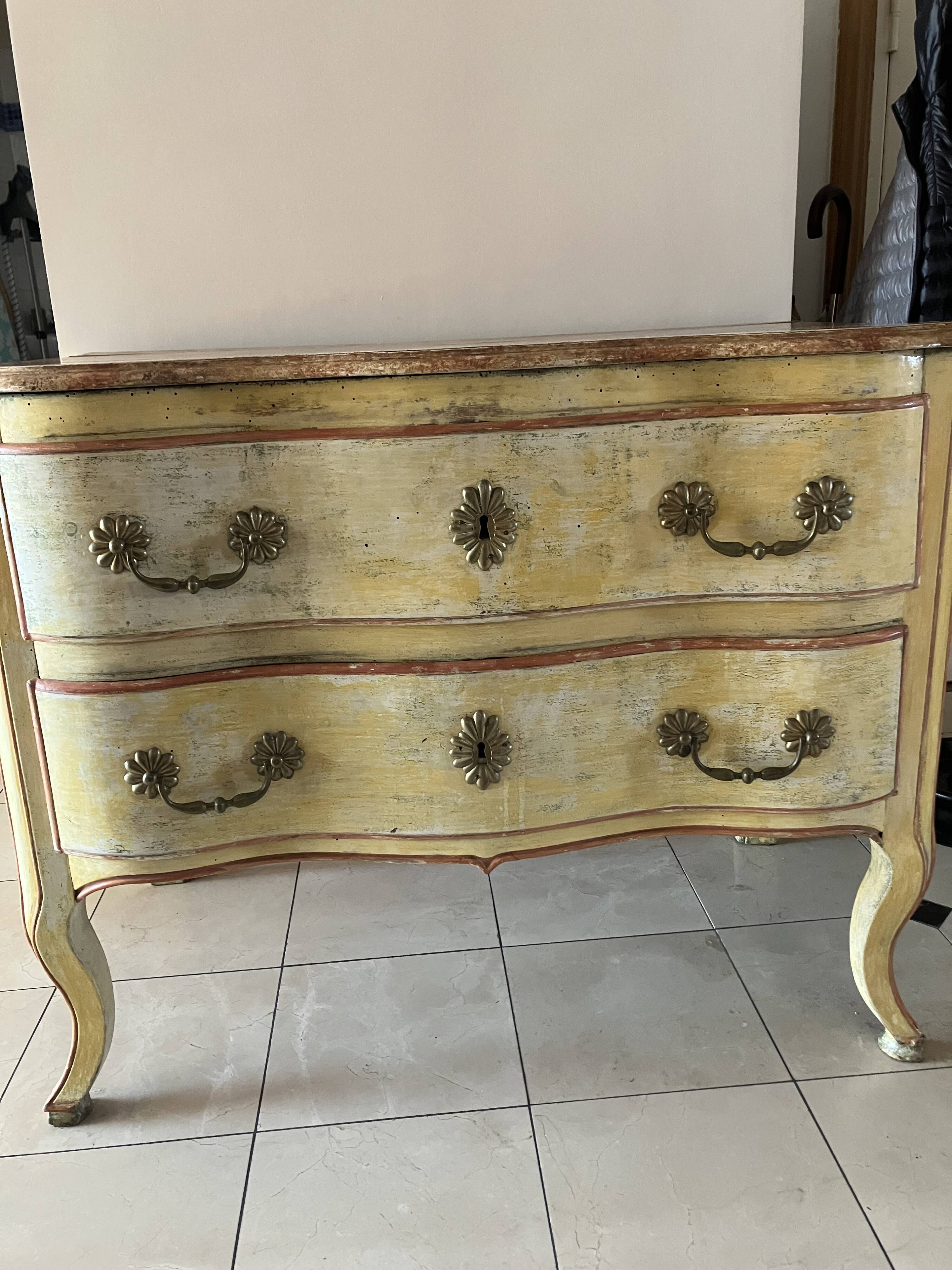 Louis XV style crossbow commode