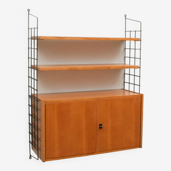 1960s wall unit with container in ashwood