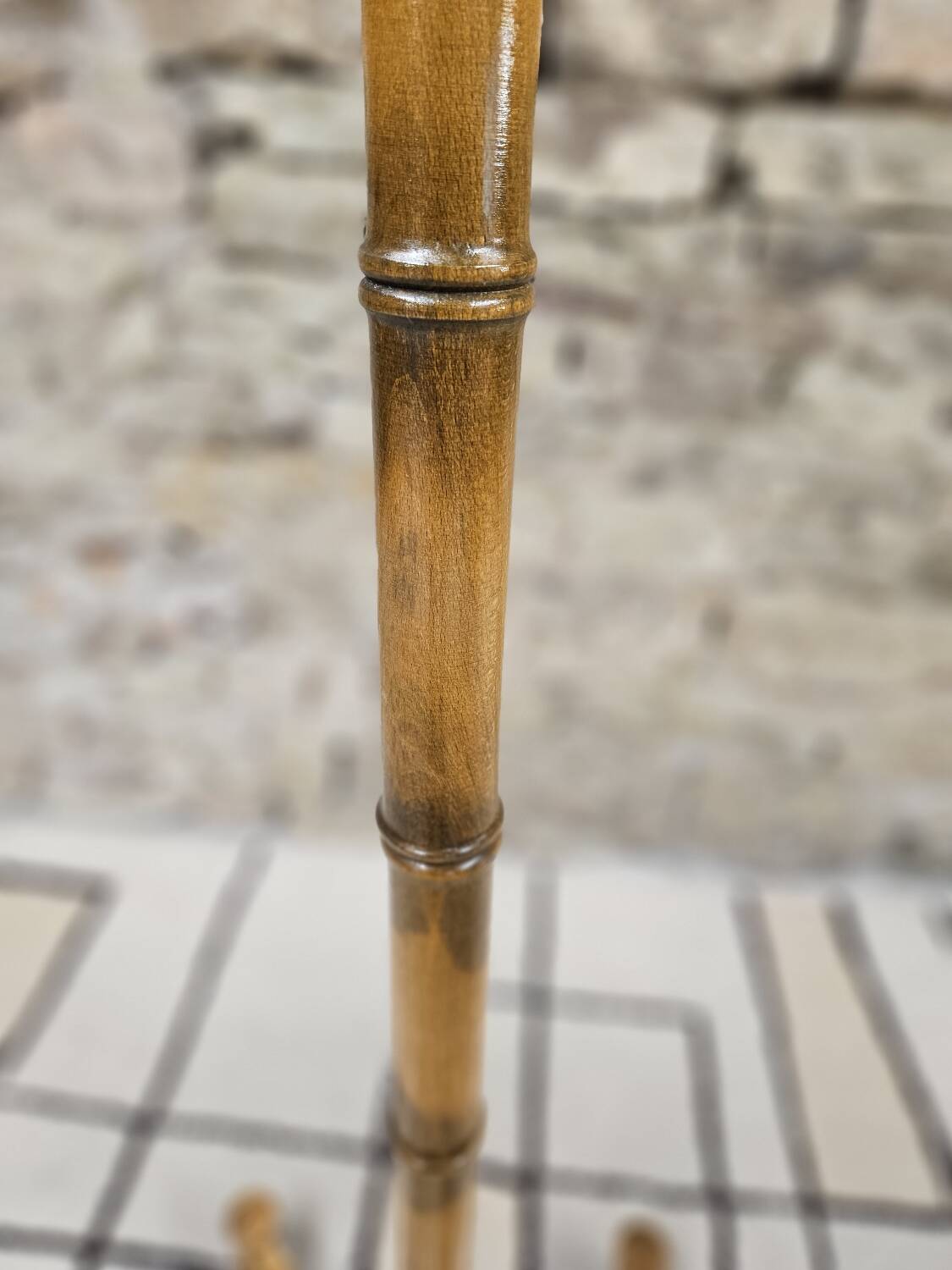 Coat rack with wooden balls 1970"