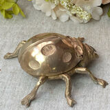 Cendrier coccinelle en bronze, années 60
