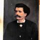 Portrait homme huile sur toile 19e