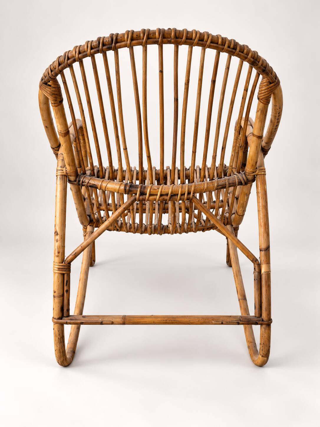 Vintage rattan armchair – 1960s/70s