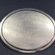 Very large silver metal serving tray christofle malmaison model