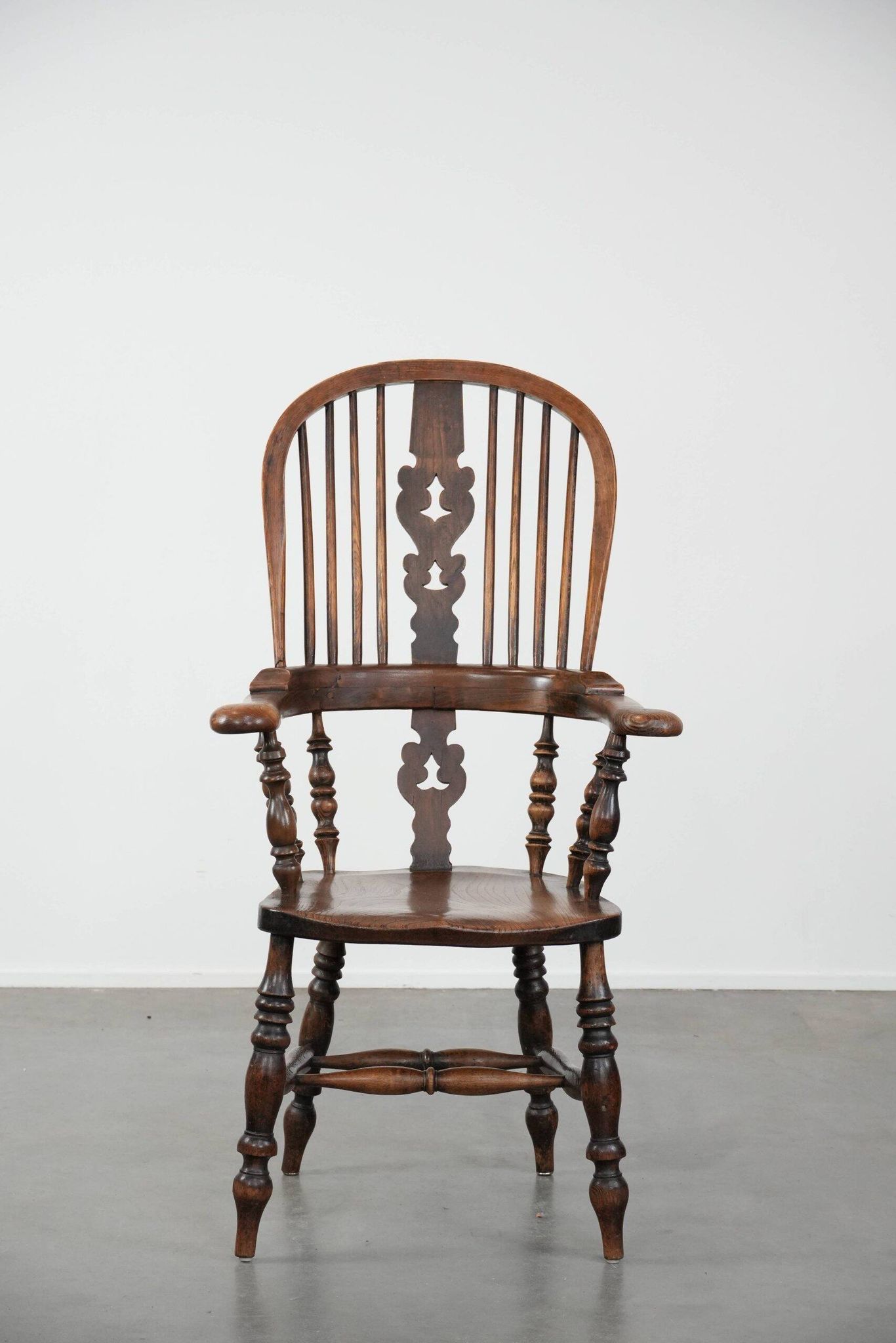 Antique English Highback Windsor Chair from the 18th Century